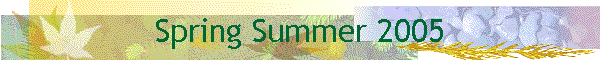 Spring Summer 2005